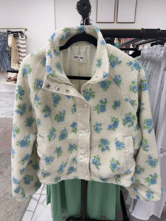 Blue Floral Coat