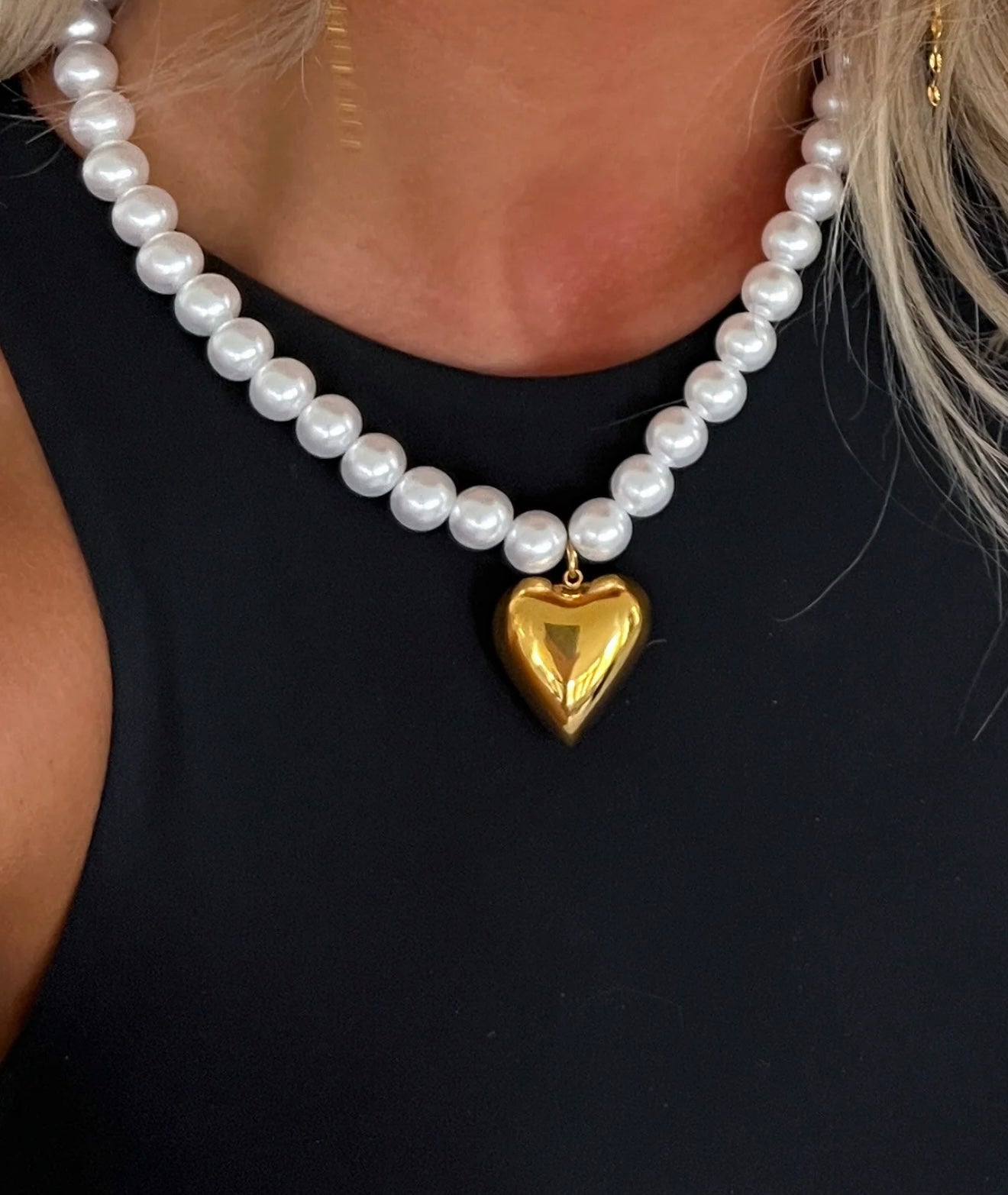 Pearl Heart Necklace