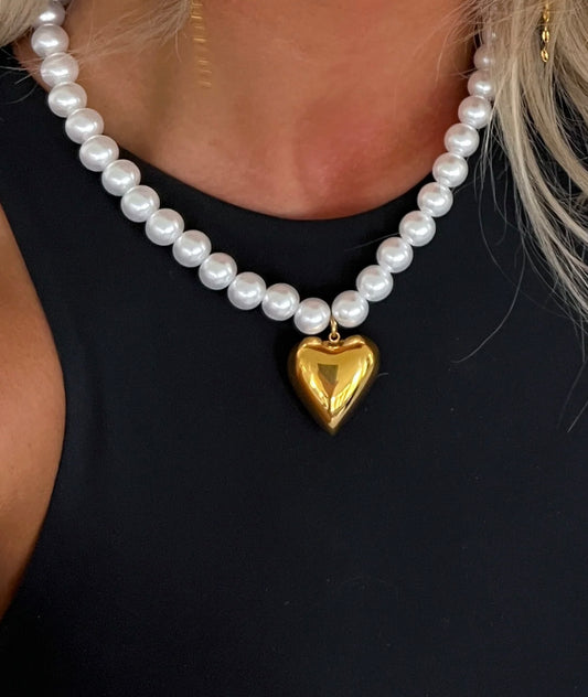 Pearl Heart Necklace