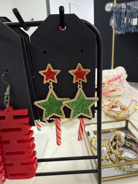 Star Dangle Earrings