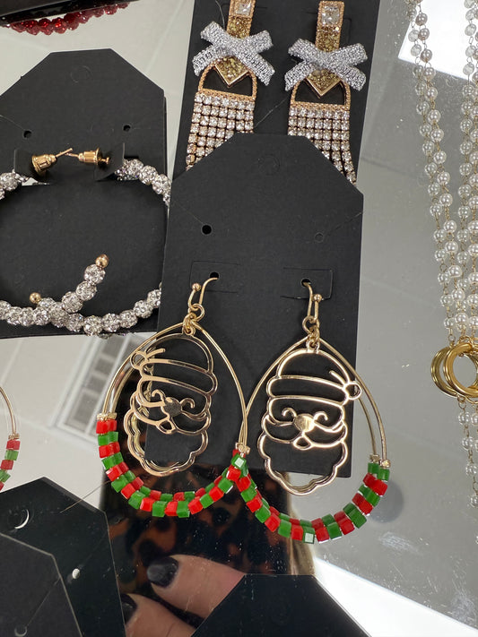 Christmas Hoop Earrings
