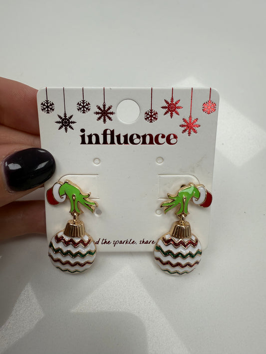 Grinch Ball Earrings