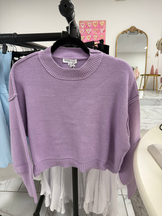 Lilac Knit Sweater