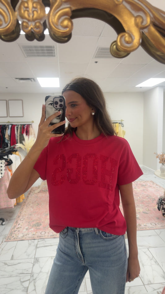 Hogs Rhinestone Top
