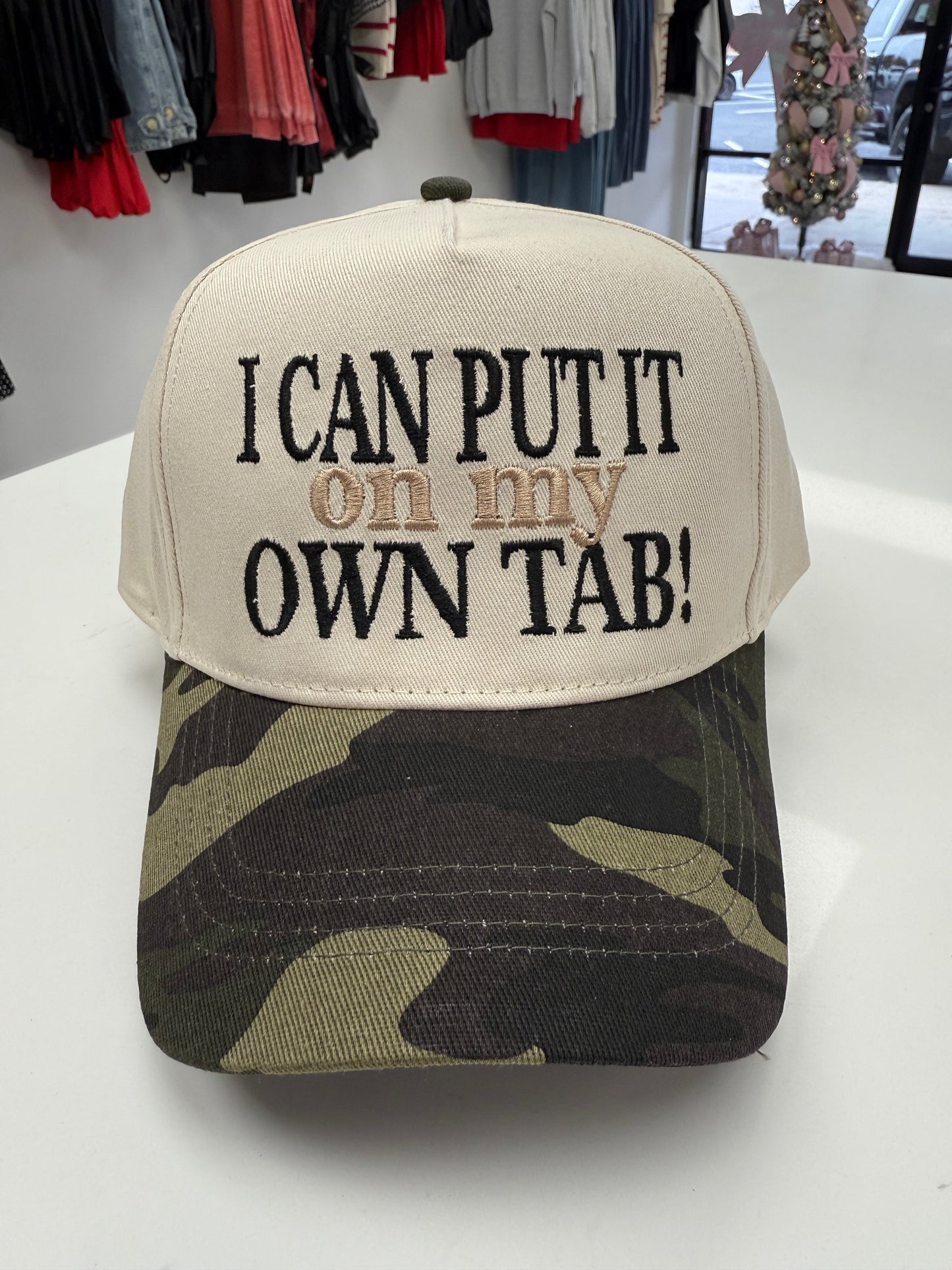 I Can Put It On My Own Tab Trucker Hat