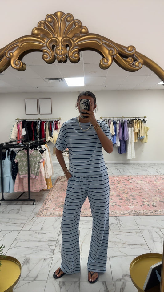 Blue Striped Set
