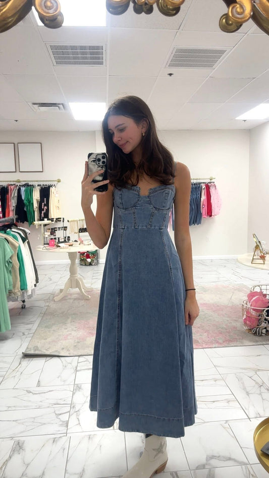 Denim Midi Dress
