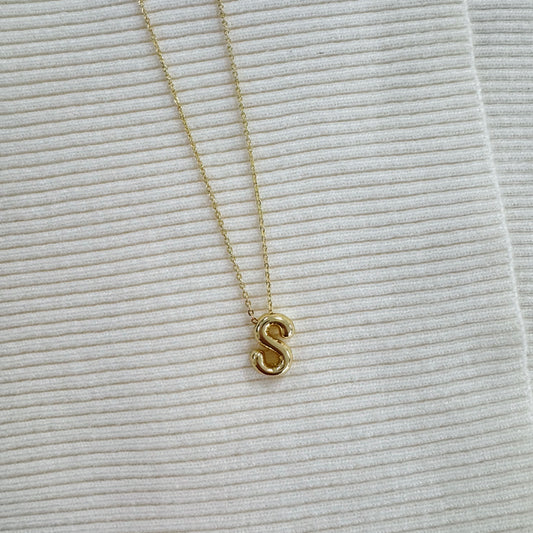 Solid Initial Necklace