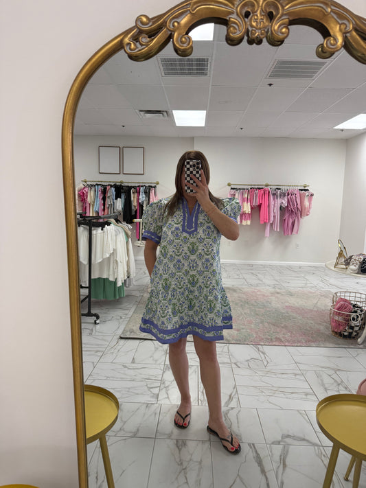 Lavender Floral Dress