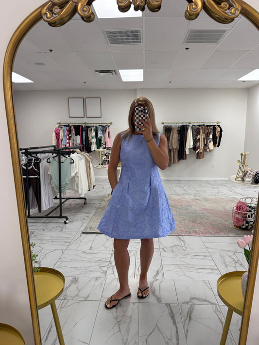 Blue Floral Dress