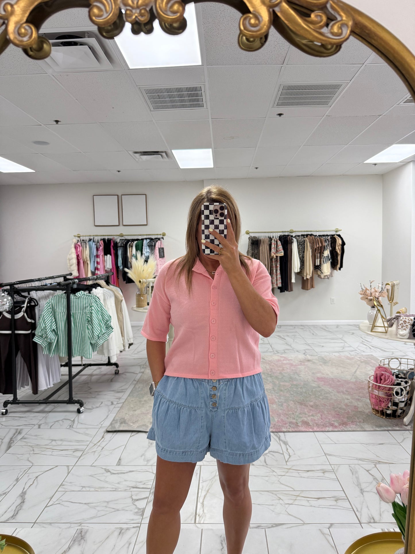 Pink Sweater Top
