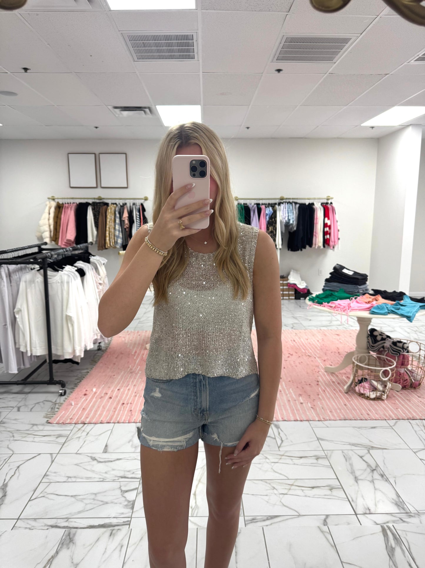 Sheer Sparkle Top