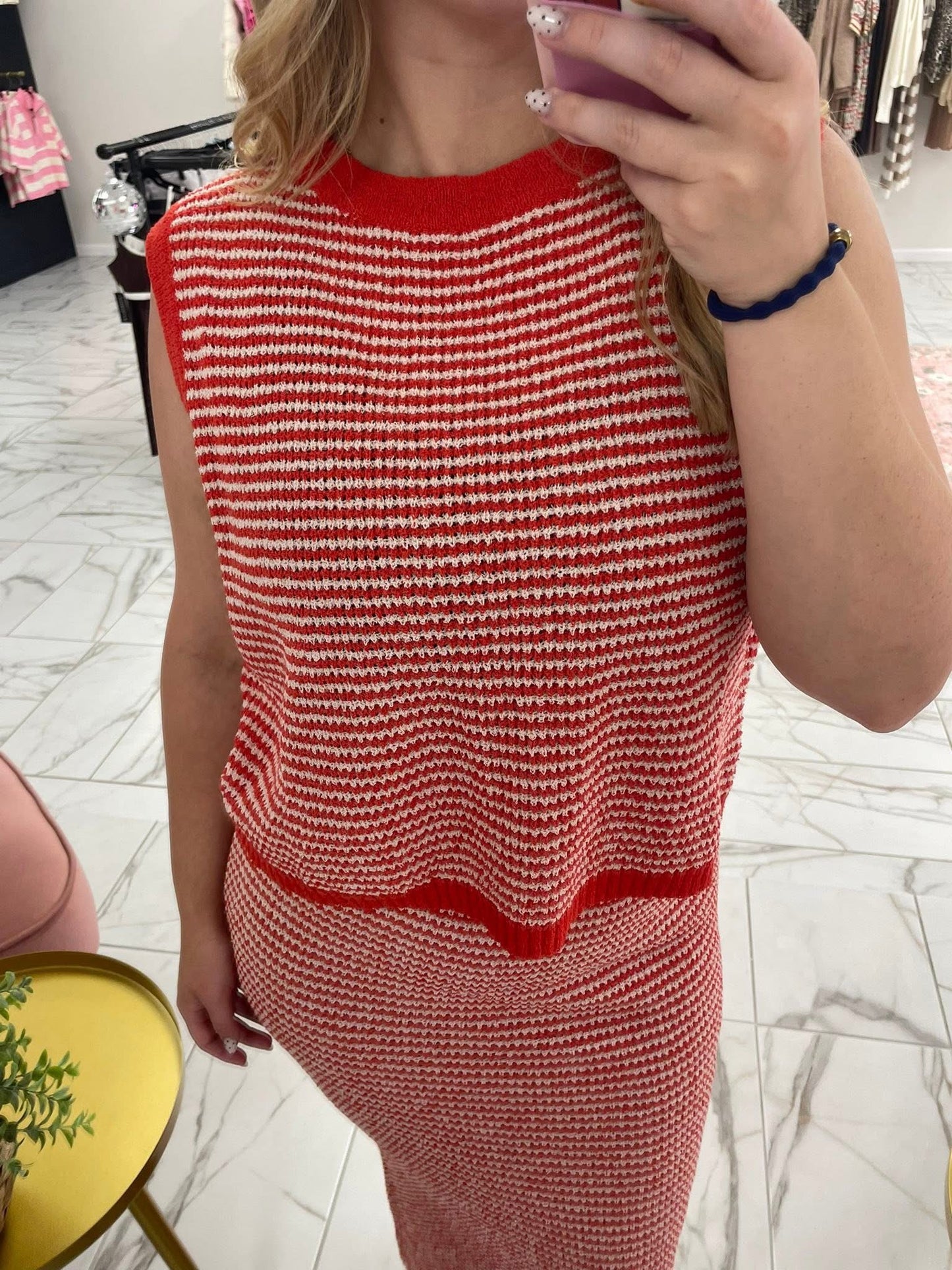 Red Striped Set